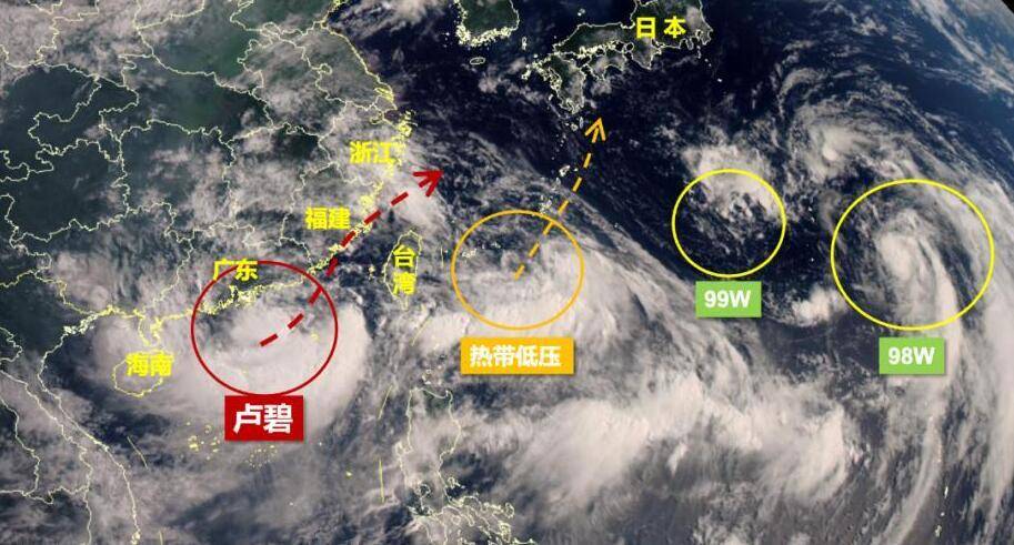 台风卢碧生成预计5日登陆广东至福建沿海