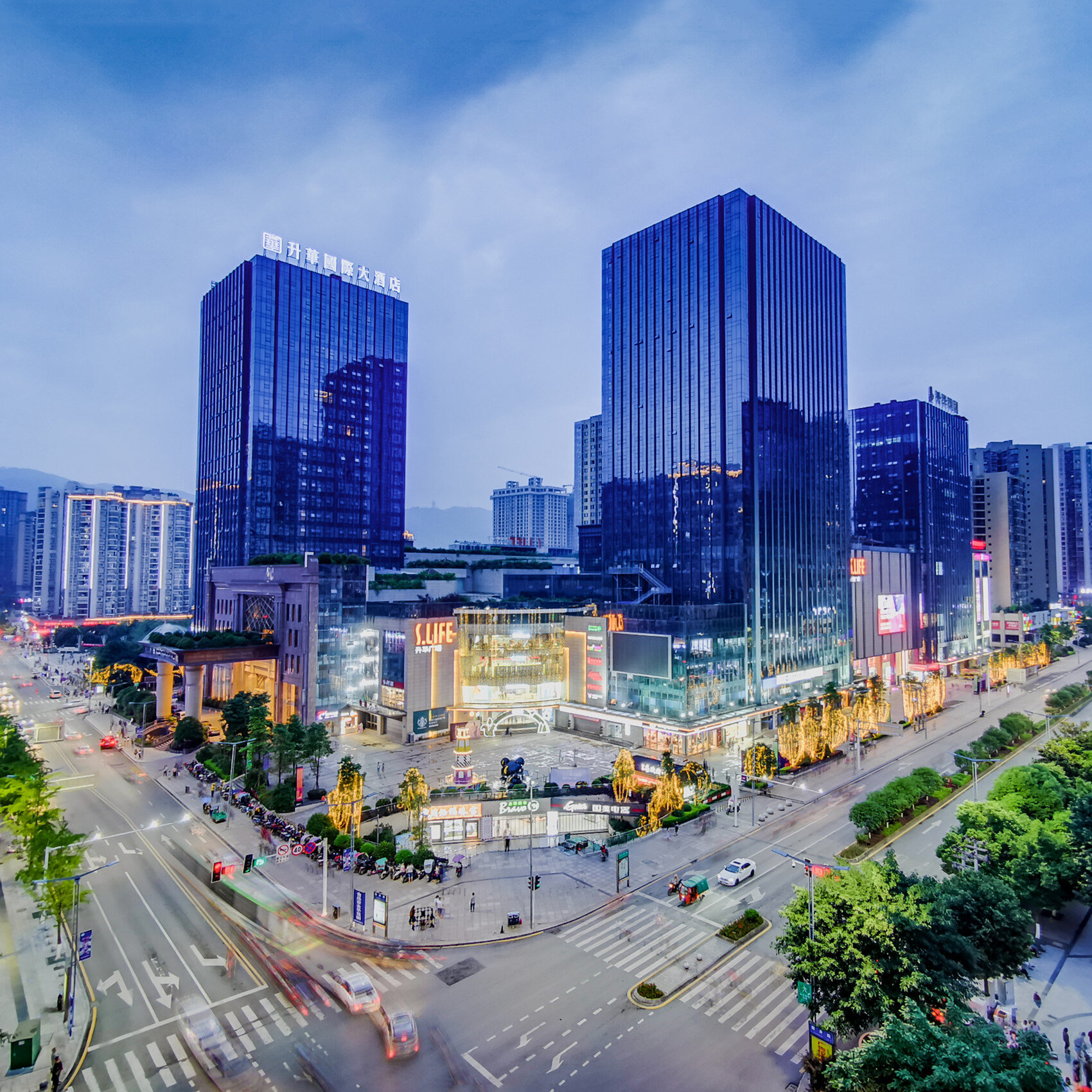 傍晚时分的升华广场(资料图).